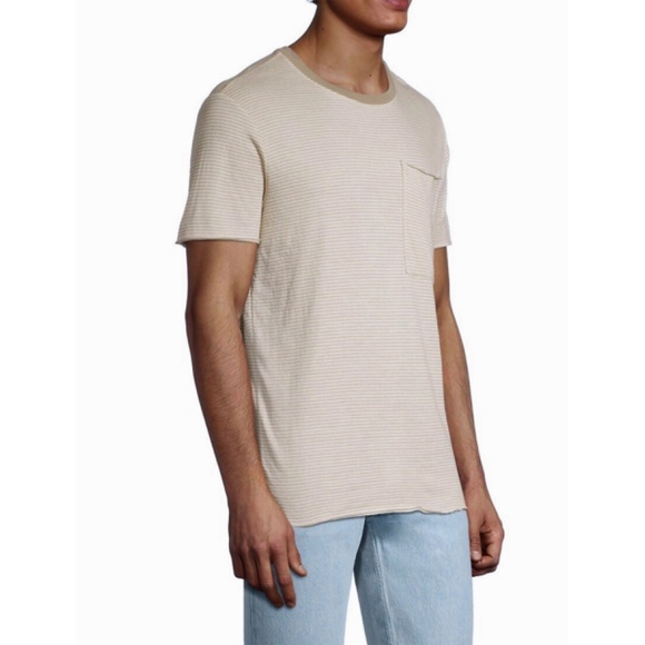 ATM ANTHONY THOMAS MILILLO STRIPE DOUBLE FACE COTTON JERSEY TEE. SIZE XL - Picture 2 of 9